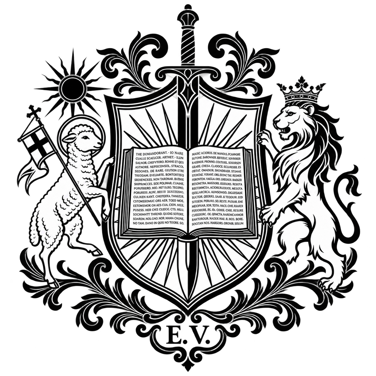 Brasão do Centro de Estudos Escrituralistas